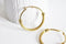 EP créoles maille acier doré, bijoux doré, création bijoux, oreille percée,sans nickel, la paire, boucles acier, 44.5mm-G72