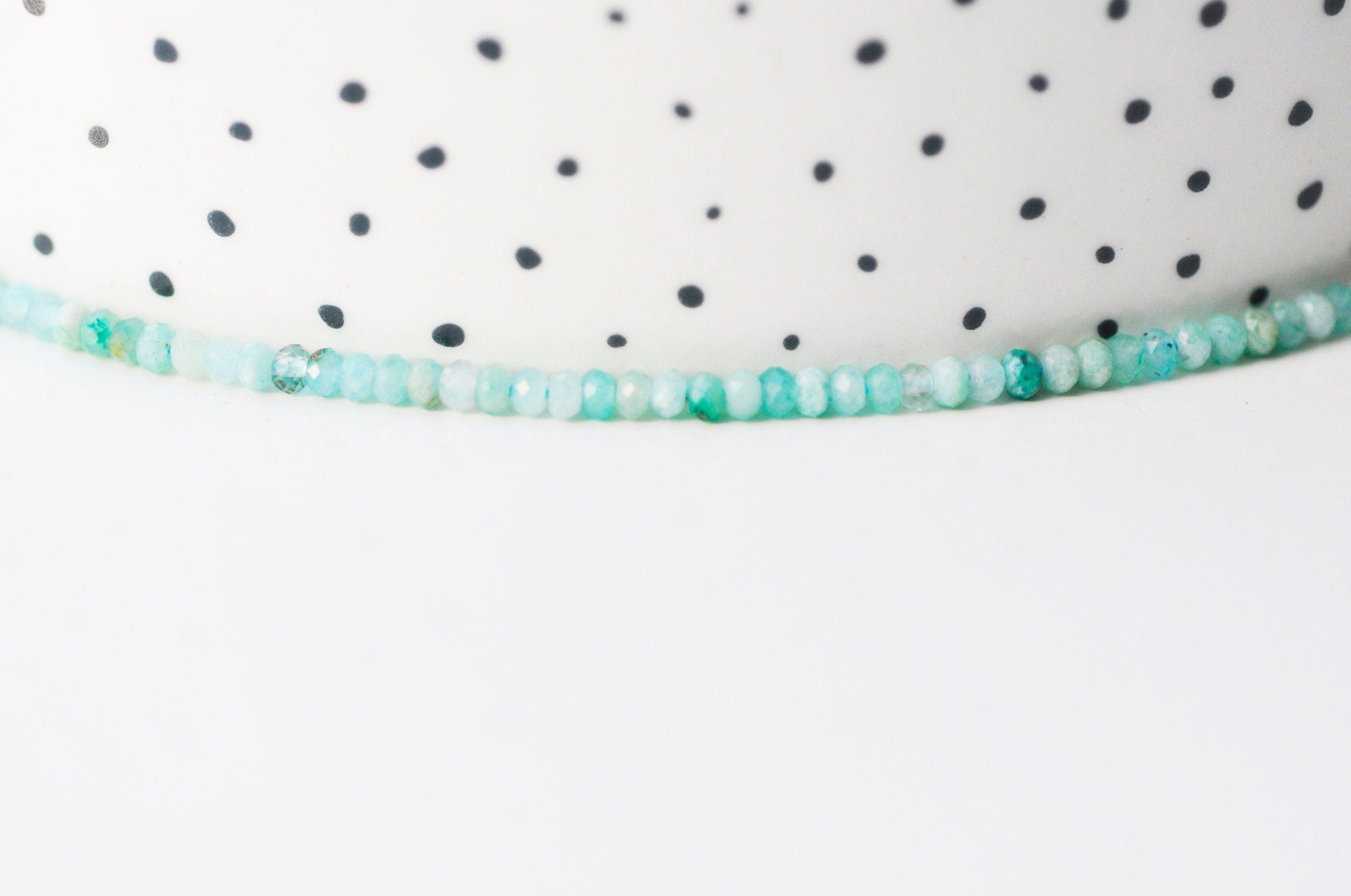 EP perle amazonite naturelle abacus facettée pour fabrication de bijou en pierre naturelle,fil de 125 perles,4x2-3mm G5169