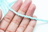 EP-perle nacre naturelle heishi bleu turquoise pastel,tube coquillage coloré,perle coquillage,création bijoux,2x4mm, le fil de 185 perles G4771