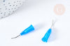 EP x 5 aiguilles incurvées en plastique et acier inoxydable 0,7mm G8543
