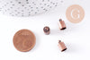 Embouts corde métal cuivre à coller 5.5mm, x10 (G0688)