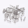 Embouts cordon et chaine acier 304 platine 7x1.6mm, x10 (G4048)