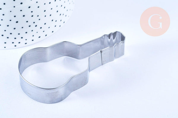 Emporte-pièce guitare, Moule patisserie, emporte-pièce en acier inoxydable pour cuisine gateau et loisirs créatifs,9cm, x1 G4018