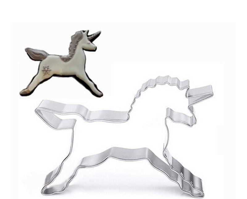 Emporte-pièce licorne, Moule patisserie, emporte-pièce en acier inoxydable pour cuisine gateau et loisirs créatifs,8.3cm, x1 G5087