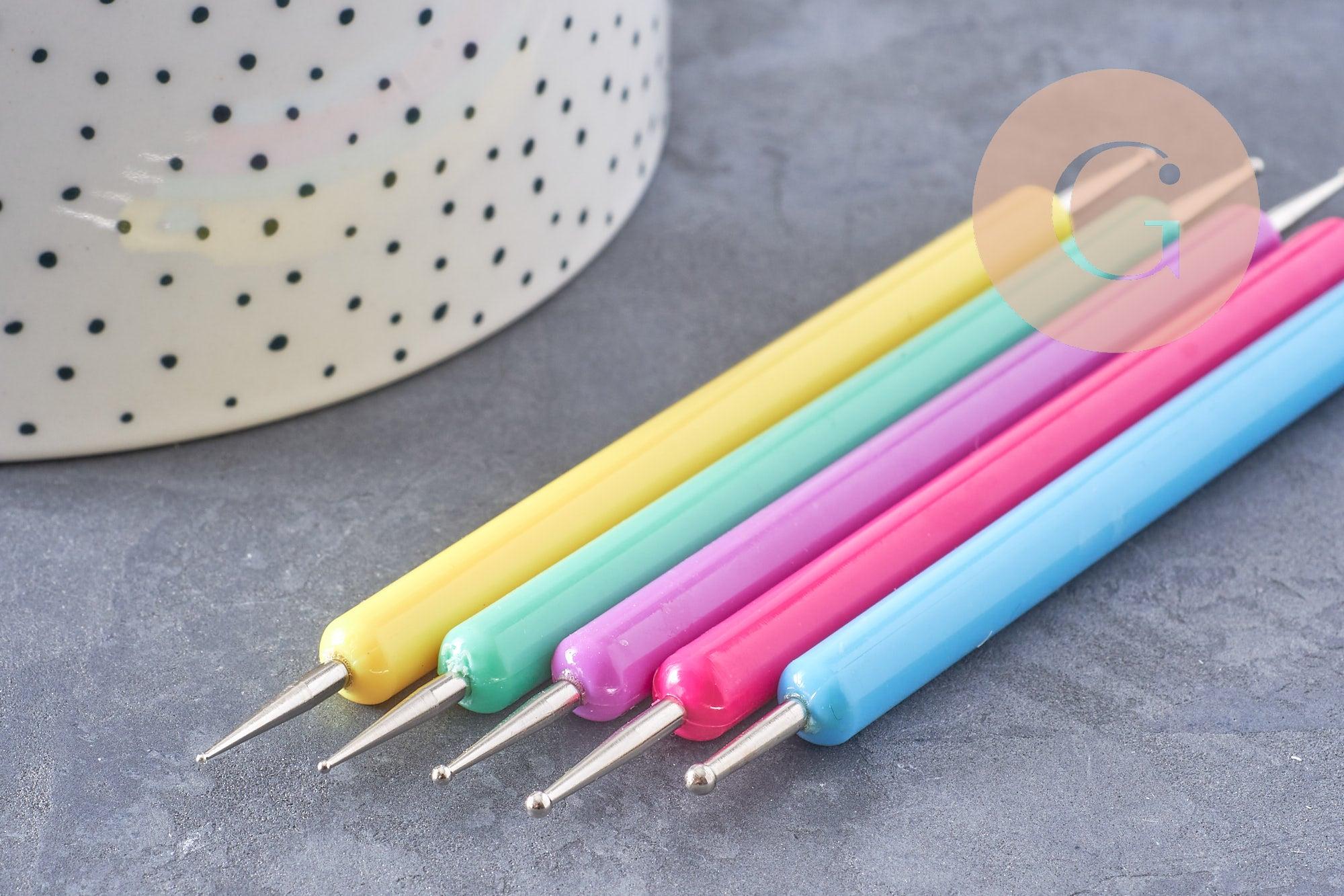 Ensemble de 5 Outils Polymère Multistage plastique multicolore– 13.2cm , x1 (G10263)