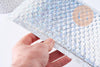 Enveloppes à bulles métallisé argent holographique 24x15cm, x10 (G10062)