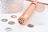 Extrudeuse pour création de bijoux polymère avec 20 disques, x1 (G10207)