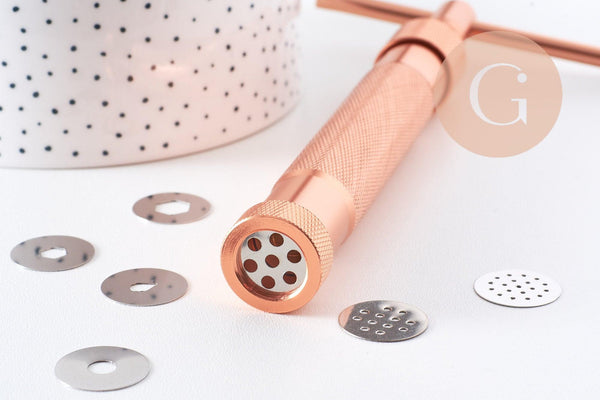 Extrudeuse pour création de bijoux polymère avec 20 disques, x1 (G10207)