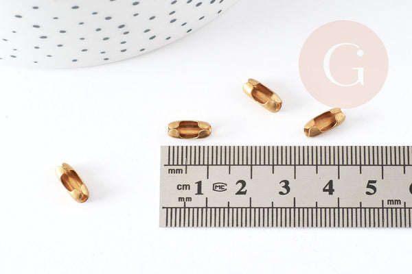 Fermoir laiton brut,support laiton 9mm, x20 (G1545)
