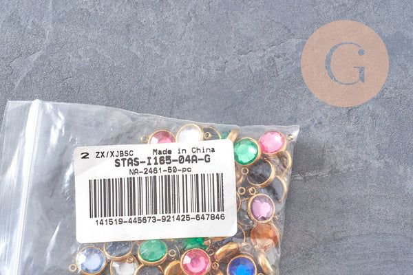 Fermoirs Marins laiton doré 8mm, x10 (G10574)