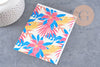 Feuille de transfert polymère –Grandes fleurs tropicales 14x10 cm, x1 (G10782)