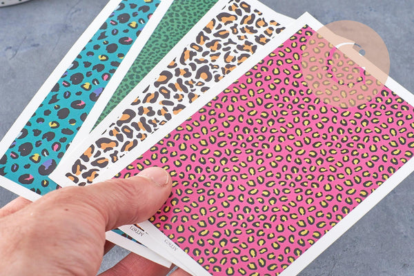 Feuille de transfert polymère – Léopard 14x9 cm, x1 (G10561)