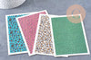 Feuille de transfert polymère – Léopard 14x9 cm, x1 (G10561)