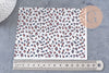 Feuille de transfert polymère – Léopard fond blanc 14x10 cm, x1 (G10788)