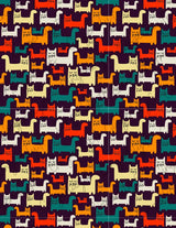 Feuille de transfert polymère – Motif Chats colorés 14x10 cm, x1 (G11013)