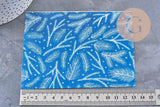 Feuille de transfert polymère – Motif Hiver Fond bleu 14x10 cm, x1 (G11011)