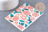Feuille de transfert polymère – Pivoines stylisées 14x10 cm, x1 (G10763)