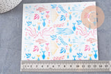 Feuille de transfert polymère – motifs Corail Multicolore 14x10 cm, x1 (G10768)