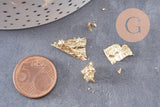 Feuille métal doré, feuille d'or pour création de bijoux, inclusion résine ou création pâte polymère, boite de 4 gr, x1 (G3504)