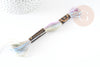 Fil à broder polyester dégradé bleu violet vert 0.5mm, fil original, pour bracelet brésilien, fil à broder ou scrapbooking, x8 mètres G9355