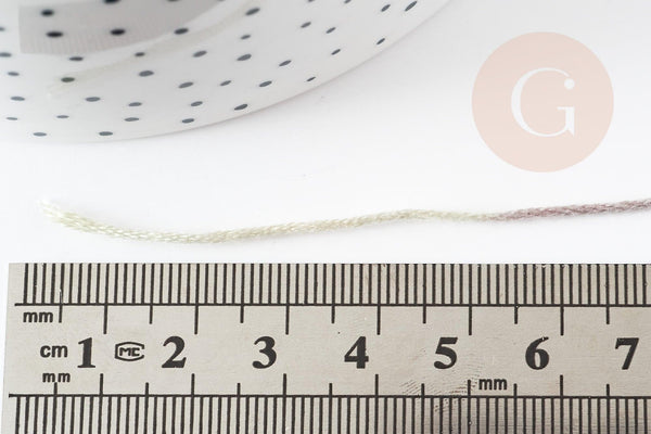 Fil à broder polyester dégradé bleu violet vert 0.5mm, fil original, pour bracelet brésilien, fil à broder ou scrapbooking, x8 mètres G9355