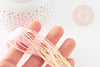 Fil à broder polyester dégradé jaune rose 0.5mm, fil original, pour bracelet brésilien, fil à broder ou scrapbooking, x8 mètres G9356
