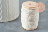 Fil blanc argent 1mm, bobine de 30 mètres, x1 (G2451)