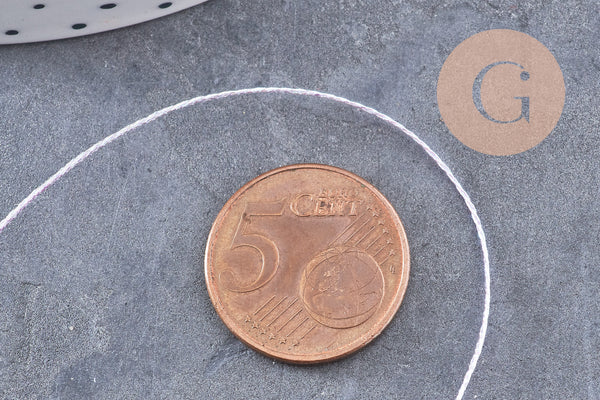 Fil de couture bleu irisé métallisé 0.6mm, x 10m (G0974)