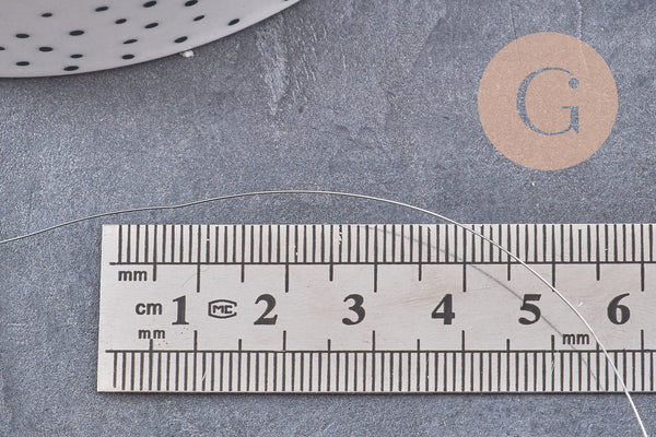 Fil de cuivre argenté 0.3mm, x1 bobine de 10 mètres (G4541)