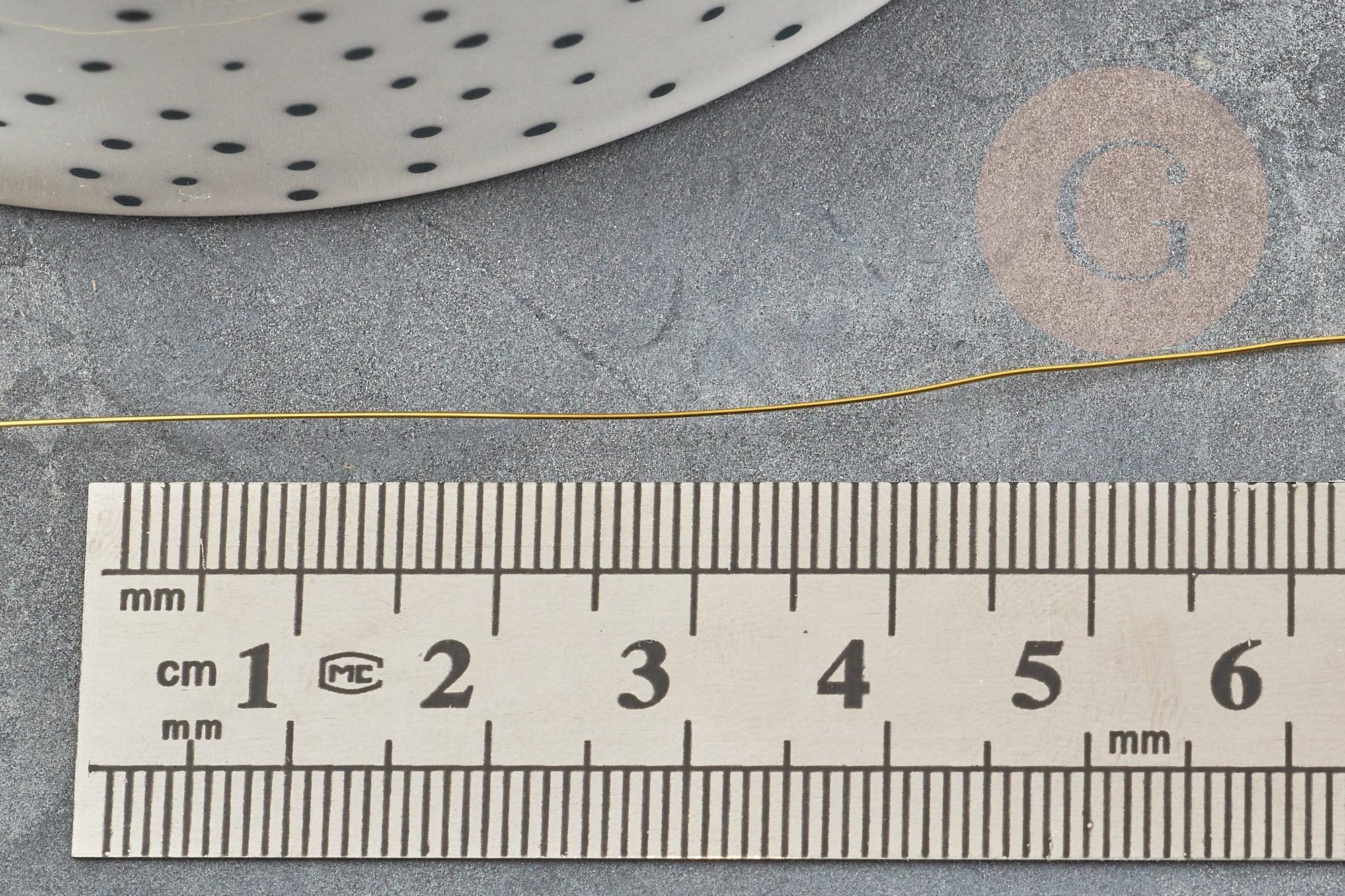 Fil de cuivre doré 0.3mm, x1 bobine de 20mètres (G9376)