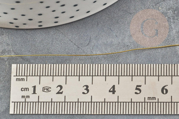 Fil de cuivre doré 0.3mm, x1 bobine de 20mètres (G9376)