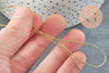 Fil doré métallisé or clair polyester à broder-couture-bijoux 0.8mm, x5 mètres (G4419)