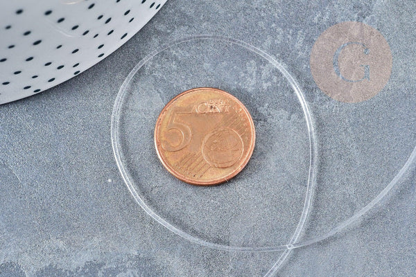 Fil élastique nylon transparent 1mm, x1 bobine de 12.5m (G8475)