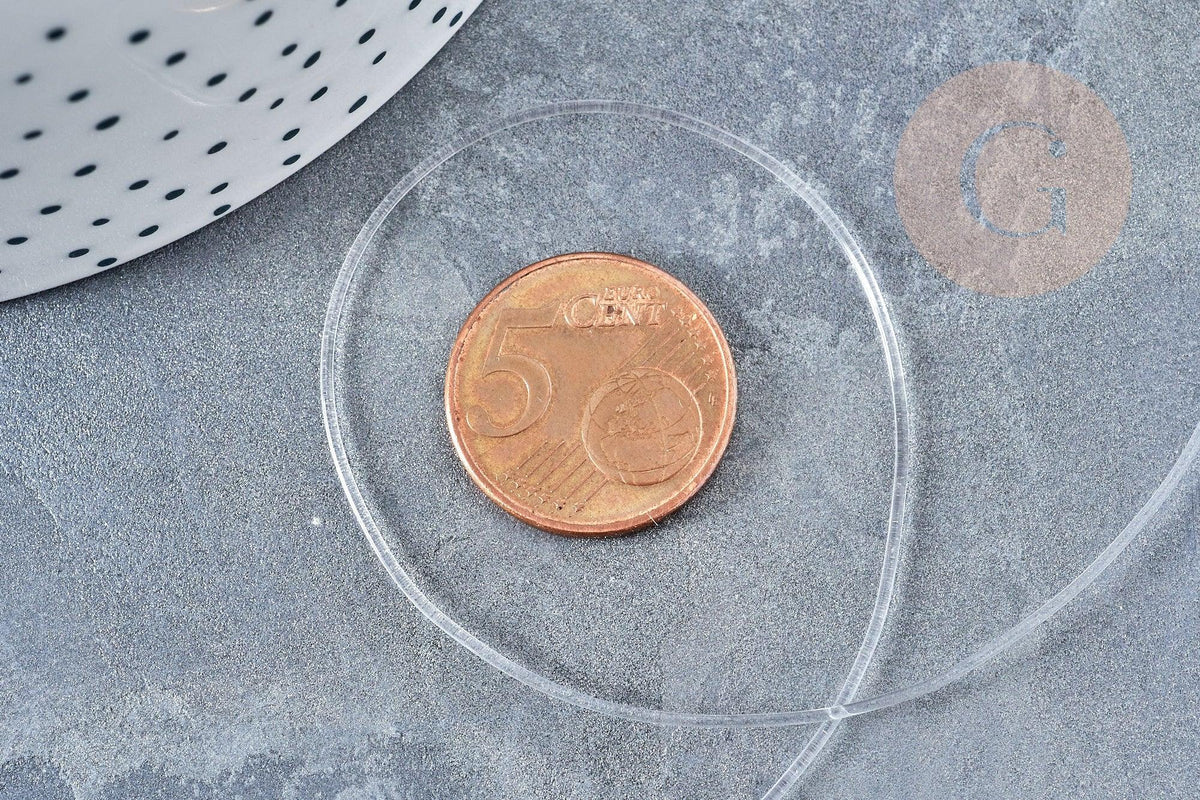 Fil élastique nylon transparent 1mm, x1 bobine de 12.5m (G8475)