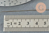 Fil marron métallisé 0.6mm, x5 ou x10 Mètres (G0364)