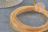18K Gold Plated Copper Twisted Wire 1mm, x1 meter (G11243)