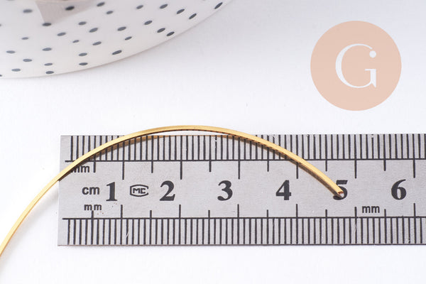 Fil métallique cuivre doré carré 0.8mm, x1 mètre (G10606)