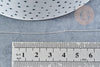 Fil nylon métallisé argent 0.3mm, fabrication bijoux,création broderie,les 5 mètres G8489