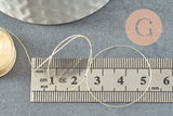 Fil pour tissage de perles delica miyuki nylon jaune clair 0.1mm, x1 rouleau 91 mètres (G10566)