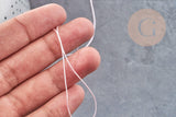 Fil rose clair nylon à broder-couture-bijoux 0.6mm, x10 mètres (G9303)