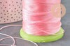 Fil rose clair nylon pour broderie couture bijoux 0.8mm, x 10 mètres (G8247)