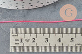 Fil rose fluorescent nylon pour broderie couture bijoux 0.8mm, x 10 mètres (G1748)