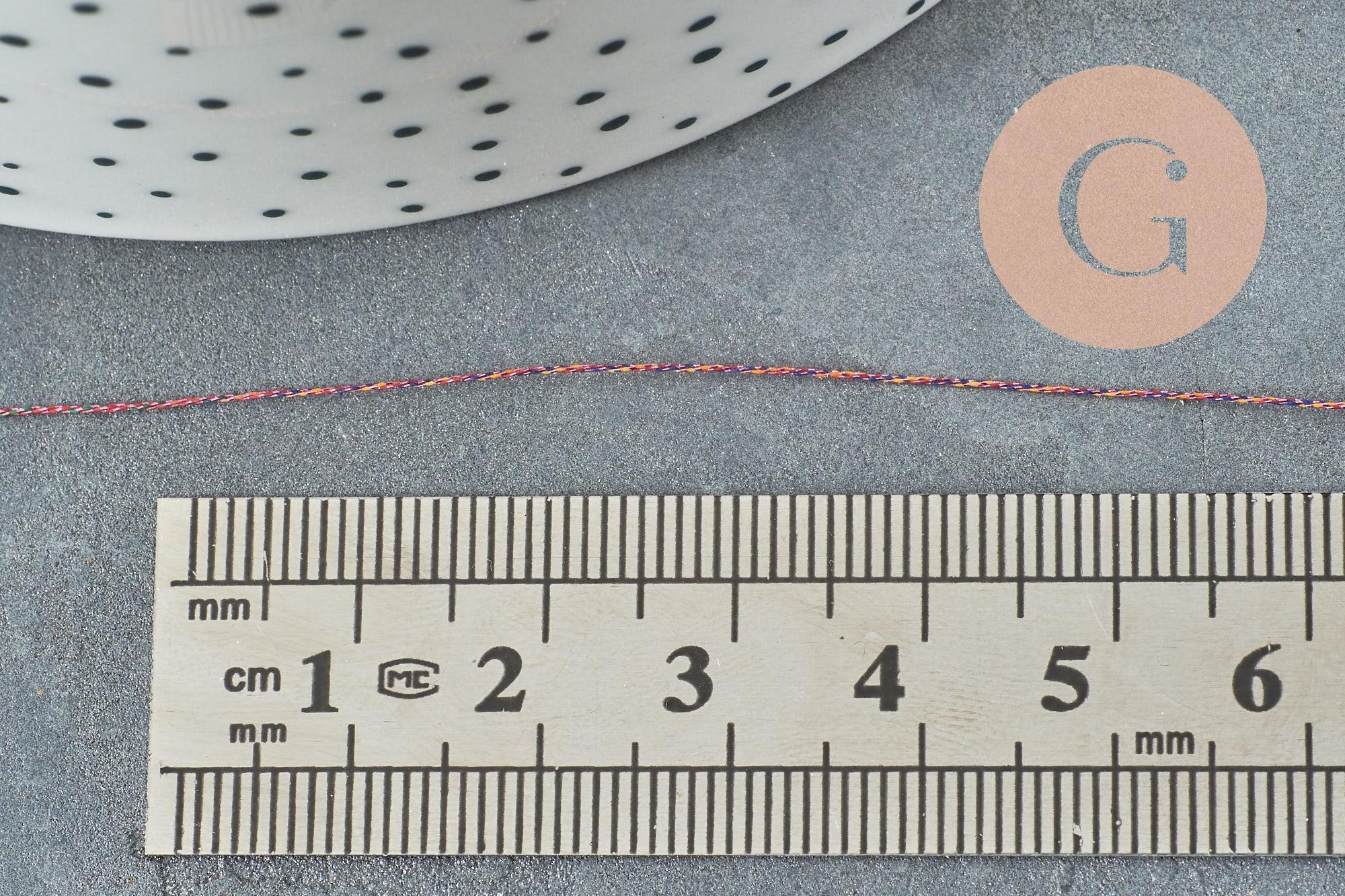 Fil rose métallisé polyester à broder-couture-bijoux 0.4mm, x5 ou x10 Mètres (G4418)