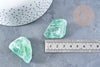 Fluorite verte naturelle brute 30-42mm ,fluorite naturelle pour création bijoux lithothérapie, x1 (G8628)