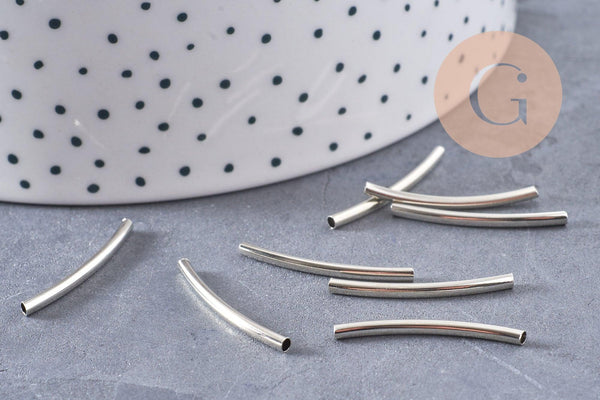 Grand tubes platine 35mm, x50 (7.10gr) (G2800)