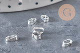 Large 304 stainless steel silver-plated bail 5.5mm, x10 (G11266)
