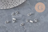 Large 304 stainless steel silver-plated bail 5.5mm, x10 (G11266)