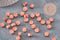 Granulés cire cuivre nacré à cacheter, fourniture pour sceaux personnalisés pour sceaux et invitations de mariage DIY, x100 (G3974)