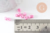 Grosses perles de rocaille rose 2.5-3mm, x10 gr (G3732)
