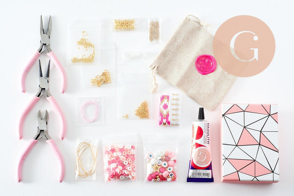 Kit création 10 Bracelets Surfer, Coffrets et kits pour la création de bijoux fantaisie DIY, x1 G9555